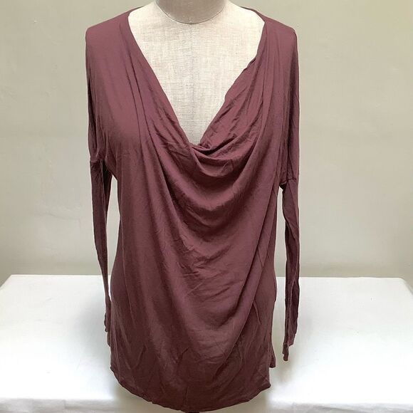 Nation LTD. Open Neck Shirt Purple size 2 Euc - Picture 1 of 2